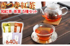 きつき紅茶 茶葉 5種セット 紅茶 国産 国産紅茶 飲み比べ 茶葉 べにふうき ＜106-003_5＞
