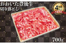 おおいた豊後牛切り落とし 700g 牛肉 お肉 お楽しみ 人気 国産 黒毛和牛 すきやき 切り落とし カレー 牛丼 肉じゃが すき焼き ギフト 贈答 敬老の日 ＜122-003_5＞