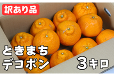 【訳あり・規格外品】宮川農園のハウス栽培「ときまちデコポン」約3kg ／ ミカン みかん 蜜柑 柑橘類 訳あり デコポン 不知火 先行予約 4月 甘い フルーツ ＜144-005_6＞