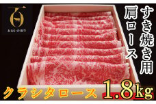 おおいた和牛 すき焼き用肩ロース クラシタロース 1.8kg【匠牧場】 牛肉 すき焼き しゃぶしゃぶ 牛 和牛 おすすめ 国産 すき焼き用牛肉 すき焼き肉 赤身 すき焼き用 しゃぶしゃぶ用 鍋 おおいた和牛 スピード発送 スピード 敬老の日 ＜102-017_5＞