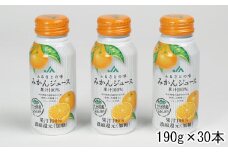 ふるさとの味みかんジュース　果汁100%　190g×30本 ＜131-019_5＞