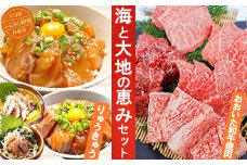 りゅうきゅう4種+おおいた和牛焼肉 [海と大地の恵みセット] 杵築市 セット ＜801-001＞
