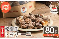 乾椎茸 トヨチーニ・小サイズ(80g)しいたけ 干し椎茸 原木椎茸【110300101】【松重　拓志】