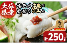 大分県産活き〆骨切りハモ(計250g) 真空パック 冷凍 魚介 鱧 はも 活き〆 骨切り 急速冷凍 勝負めし 【101900200】【上野水産】