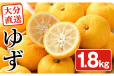 ＜先行予約受付中！2025年11月中旬から順次発送予定＞柚子(約1.8kg)かんきつ 柑橘 期間限定 おもとの丘【111300601】【未来農林】