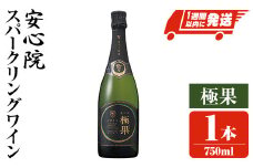 安心院スパークリングワイン 極果(熟成白) 2013(750ml)酒 お酒 ワイン スパークリングワイン ぶどう 葡萄【107305200】【時枝酒店】