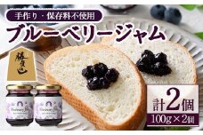 ＜先行予約受付中！2025年9月上旬より順次発送予定＞ブルーベリージャム(計200g・100g×2個) ジャム フルーツ ブルーベリー 勝負めし【116500100】【藍苺GARDEN イロハノホトリ】