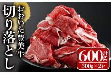 おおいた豊美牛 切り落とし (計600g・300g×2P) 牛肉 お肉 切り落とし 切り落し 切落し こま切れ すき焼き 肉じゃが【112100400】【ミートクレスト】