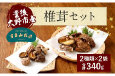 015-1220 豊後大野市産 椎茸 セット 合計340g うまみだけ