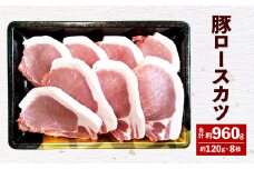 093-471 大分県産 米の恵 豚ロース カツ 約120g×8枚 豚肉 ロース