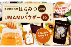 015-519 豊後大野市産 はちみつ と UMAMI パウダー 茂里商店 粉末椎茸