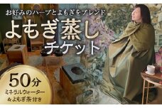 136-673 よもぎ蒸し チケット 50分 よもぎ ハーブ ブレンド 温活 リフレッシュ ホームサロン 女性限定 大分県