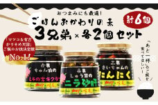 013-703 ごはん おかわりの素 3兄弟 × 各 2個 セット 〈 計6個〉缶詰  ご飯 お供