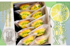 085-945 かぼっこちぃずBOX お菓子 かぼす チーズケーキ 焼菓子 詰め合わせ 合計10個 セット