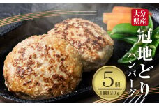 078-957 冠地どり ハンバーグ 120g×5個 計600g 地鶏