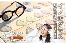 176-1189 「イノチグラス」眼鏡引換券（5万円相当）チケット 眼鏡 1本 度入りまたは度なし メガネ めがね オーダーメイド 大分県 豊後大野市