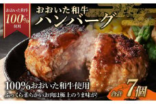 175-1191 【おおいた和牛 100%使用】 おおいた和牛 ハンバーグ 7個 計約490g 牛肉 肉 おかず 惣菜 冷凍 簡単調理