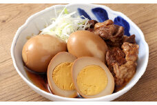 013-1246 【数量限定】 味しみ！ たけたんたまご 牛すじ 入り 1パック 煮卵3個+ 牛すじ3枚入り 533g 煮卵 【2024年11月下旬から12月下旬発送予定】 煮たまご 卵 牛スジ スジ肉 新鮮 おかず トッピング レトルト加工 国産 九州産 大分県産