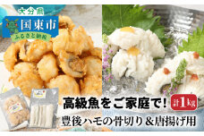 高級魚をご家庭で！豊後ハモの骨切り＆唐揚げ用（計1kg）_29245A