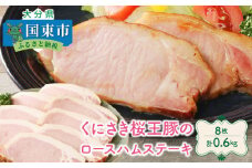 くにさき桜王豚のロースハムステーキ8枚/計0.6kg_1137R