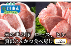 米の恵み豚/ロース,ヒレ贅沢とんかつ食べ尽し1.2kg_1177R