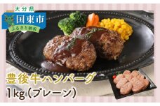 豊後牛ハンバーグ「プレーン」1kg_1201R