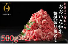 赤身が旨い！おおいた和牛ウデ・モモ切落し1kg_1819R
