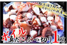 船上活き締め！ゆでたこぶつ切り1kg（200g×5P）_1813R