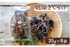 【数量限定】希少！純国産！乾燥きくらげ 35ｇ×6袋_1838R