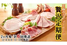 偶数月にお届け!至極のハム・ソーセージ定期便/計6回発送_2154R