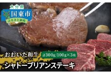 【A4～A5等級】おおいた和牛シャトーブリアンステーキ100g×3枚_2365R