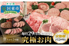 毎月29日にお届け!究極お肉1年間定期便/計12回発送_2387R