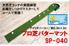 【父の日ギフト】 ゴルフ練習用 アイリスソーコー プロ芝パターマット SP-040_2408R