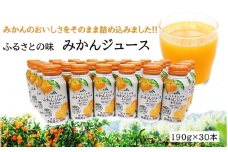 ふるさとの味 みかんジュース（190g×30本）_2403R