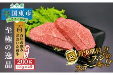 【A4～A5等級】希少部位をお試し!  おおいた和牛 ミスジ ステーキ 100g×2枚 （合計200g）_2437R