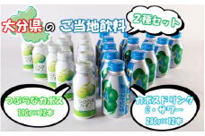 大分県のご当地飲料2種セット / つぶらなカボス ＆ カボスドリンク Cサワー（各12本）_2442R