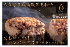 黒毛和牛100％! おおいた和牛ハンバーグステーキ 180g×4枚（計720g）_2479R