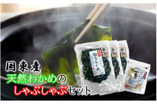 風味が違います！国東天然わかめのしゃぶしゃぶセット（湯通し塩蔵わかめ360g 厳選出汁パック付き）_2551R