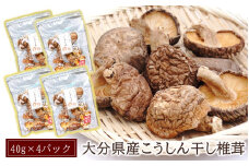 大分県産こうしん干し椎茸40g×4パック_2539R