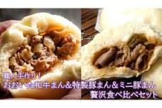 職人手作りの「おおいた和牛まん&特製豚まん&ミニ豚まん 贅沢食べ比べセット」_2564R