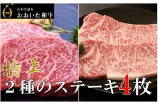 【期間限定 9月30日まで】おおいた和牛堪能2種のステーキ食べ比べセット「ロース＆ヒレ」計700g_1972R