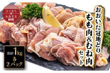 おおいた冠地どりセット(合計1kg)【1112600】