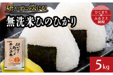 ＜令和4年産＞研がずに炊ける無洗米ひのひかり(5kg)【1128316】
