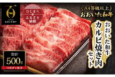 おおいた和牛カルビ焼き肉セット＜500g＞つけダレ付【1130505】
