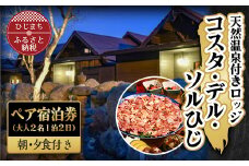 天然温泉付きロッジ＜コスタ・デル・ソルひじ＞ペア宿泊券(1泊2日)【1255609】