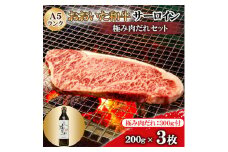 おおいた和牛サーロインA5ランク3枚　＜全国テレビで絶賛＞極み肉だれ1本付きセット【1272601】