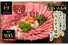 おおいた 和牛 と 地鶏 の バラエティー 焼肉セット (合計900g)つけダレ付(日出町)【1343943】