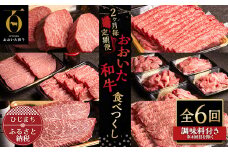 ＜2ヵ月毎定期便＞おおいた和牛食べつくし(日出町)全6回【4003379】