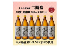 大分むぎ焼酎　二階堂速津媛20度(900ml)6本セット【1494423】