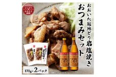 おおいた冠地どりの岩塩焼き2パック&二階堂20度(900ml)2本セット＜複数個口で配送＞【4014497】